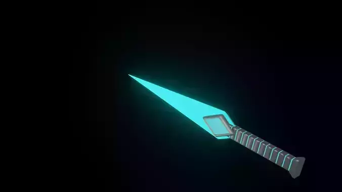 Sci-fi Diamond Short Sword Model A-1