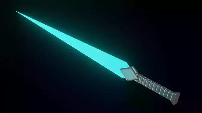 Sci-fi Diamond Blade Sword Model B-2
