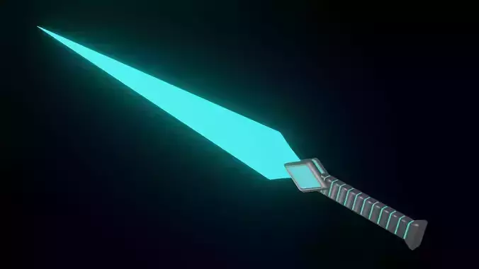 Sci-fi Diamond Blade Sword Model A-3