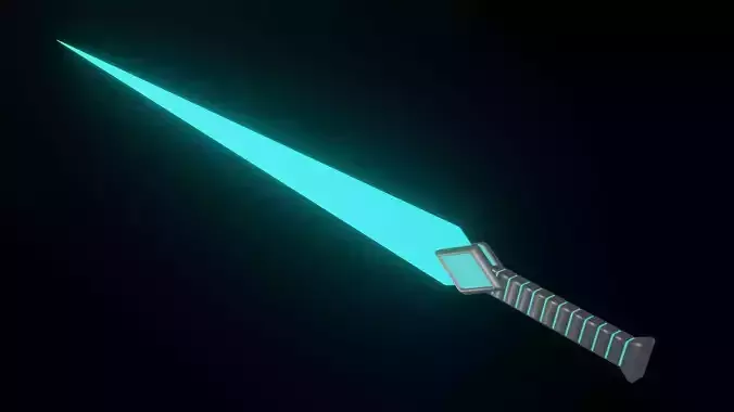 Sci-fi Diamond Blade Sword Model A-2