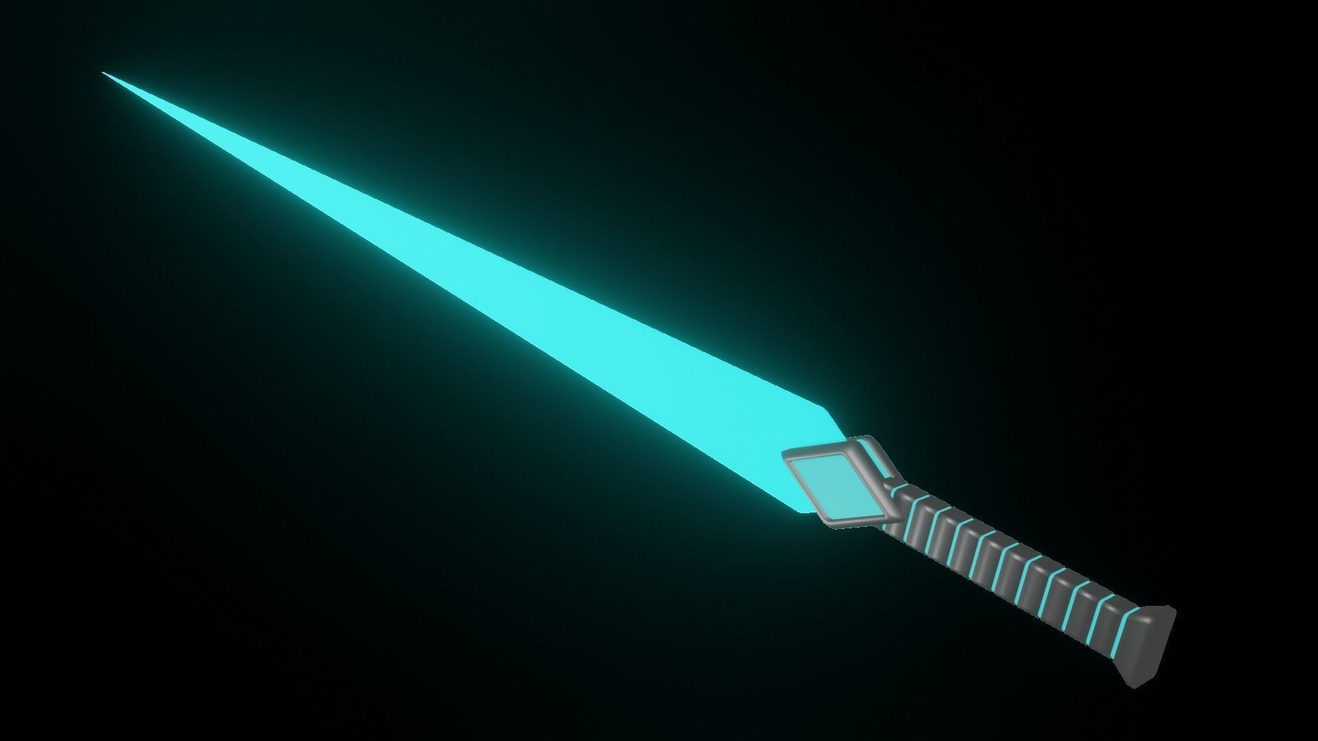 Scifi Diamond Blade Sword Model A2 3D model CGTrader
