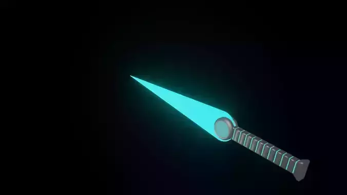 Sci-fi Circle Short Sword Model B-2 3D model