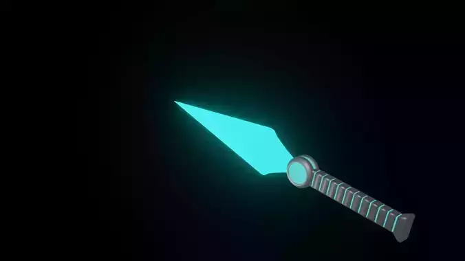 Sci-fi Circle Short Sword Model A-3 3D model