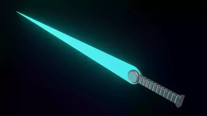 Sci-fi Circle Blade Sword Model B-2