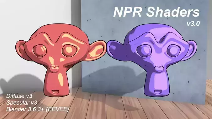 For Anime in Blender - NPR Shaders for Eevee Free 3D model