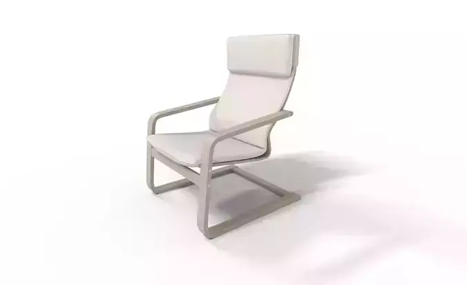 Armchair Holmby natural 3D model