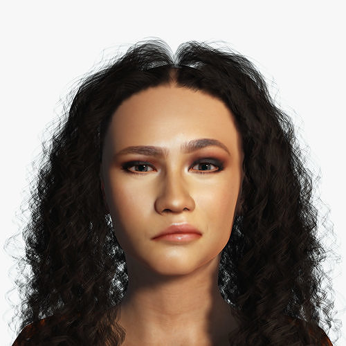 Zendaya dancing girl  3D Rigged model ready for animation   3D model