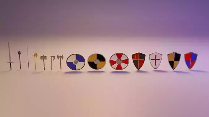 Melee weapon in high style Free 3D model