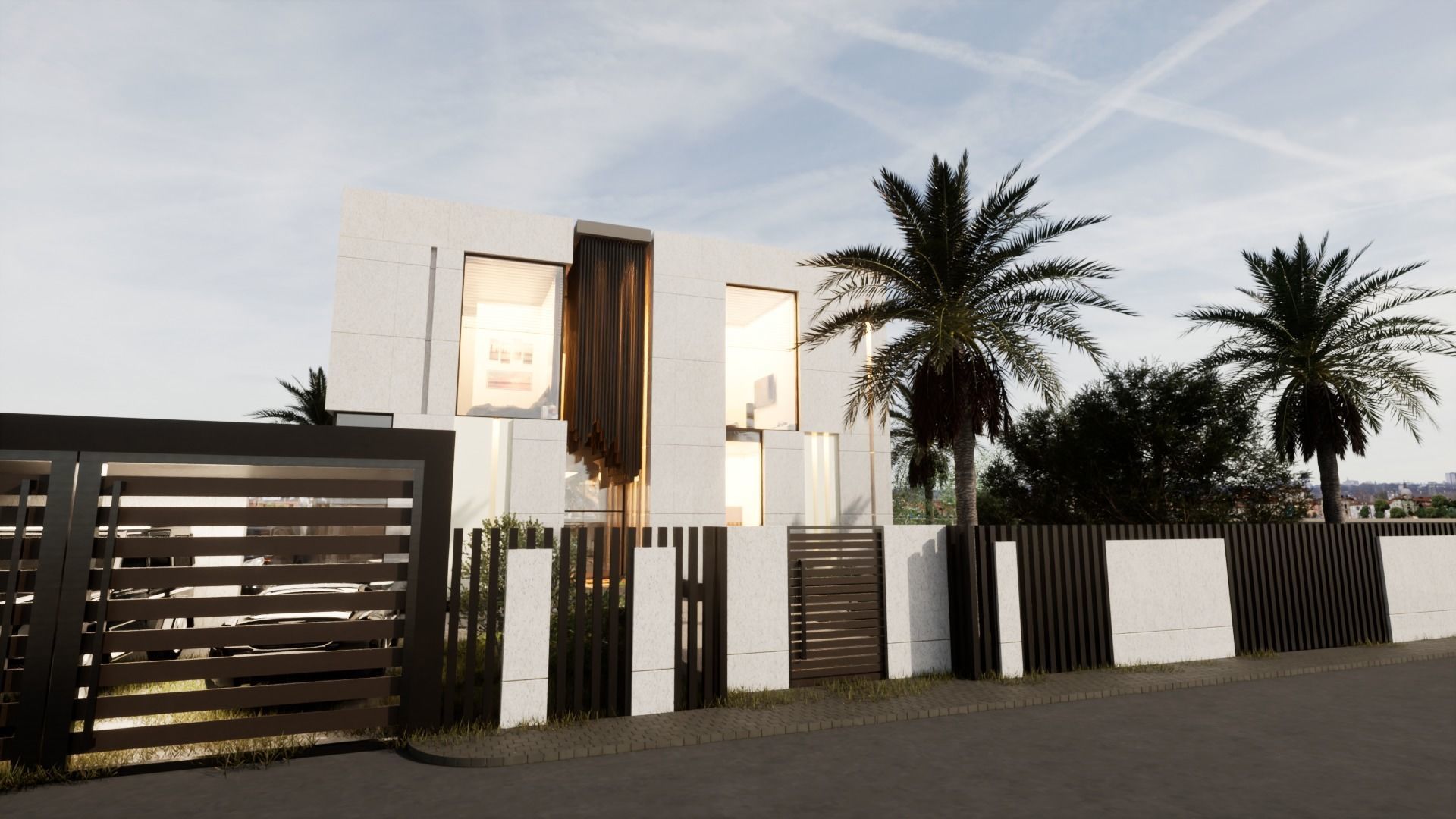 Revit Modern Villa Design 3D model_9