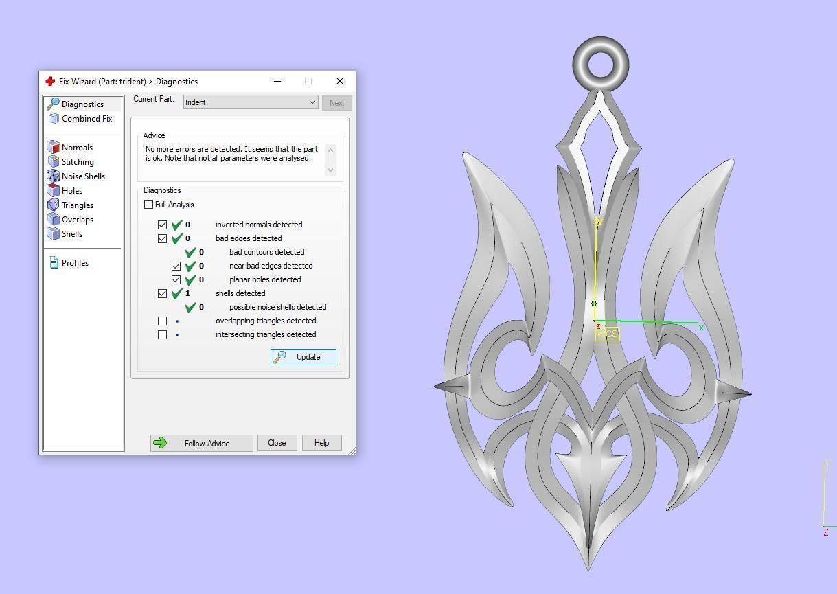 Ukrainian Trident 3D print model_23