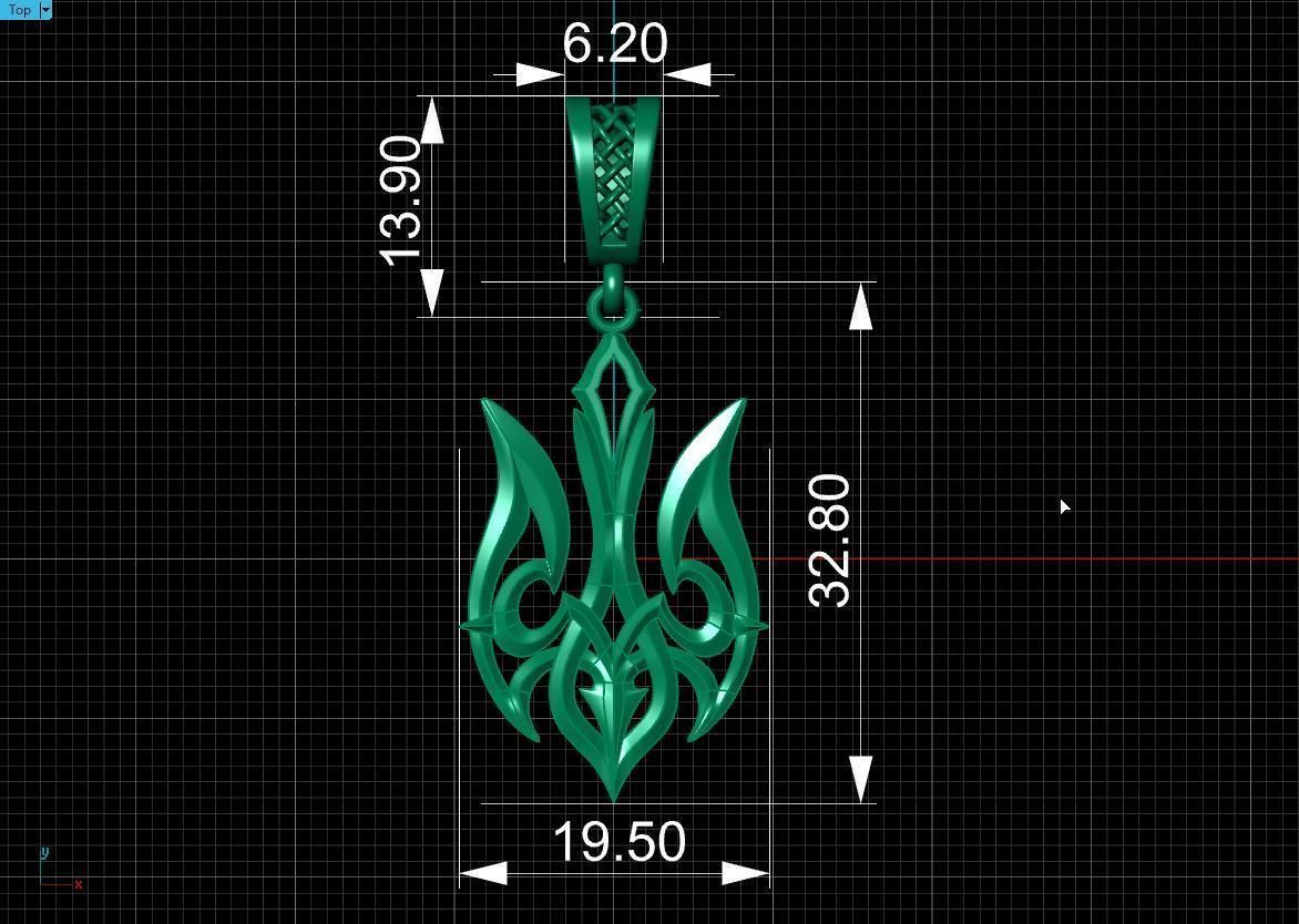 Ukrainian Trident 3D print model_21