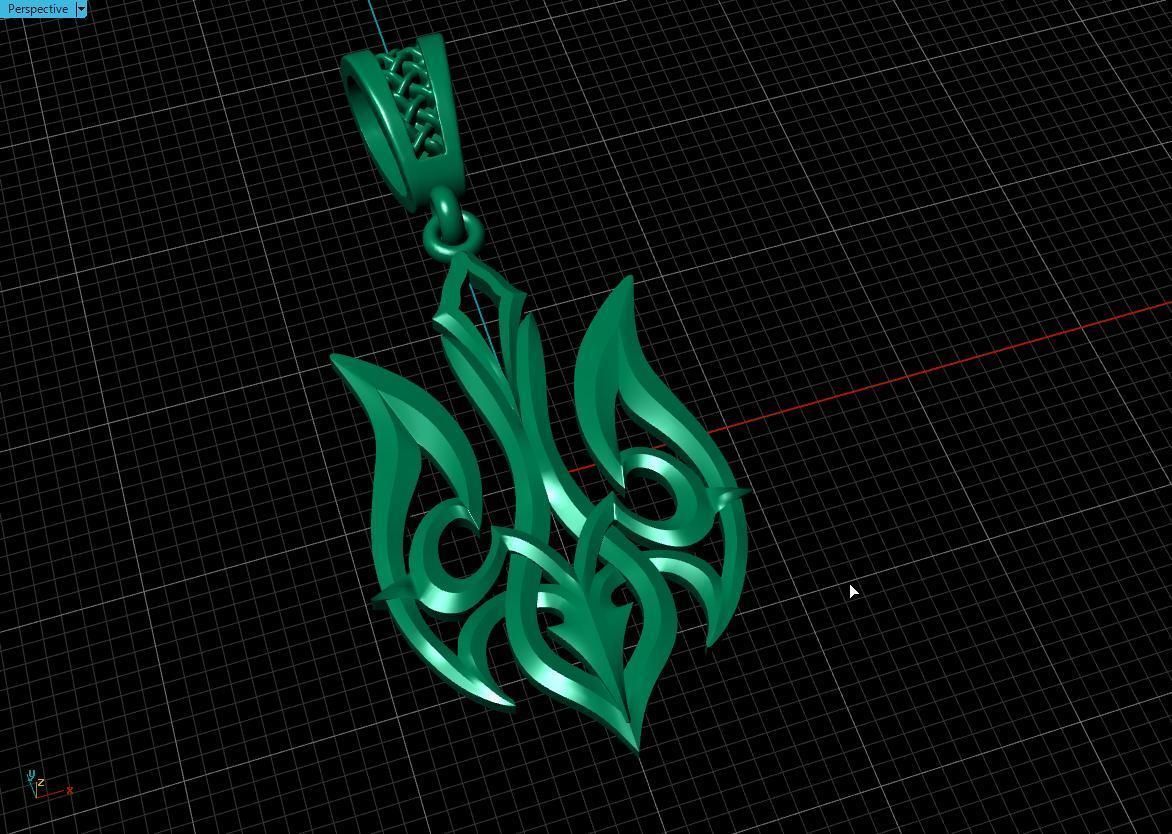 Ukrainian Trident 3D print model_11