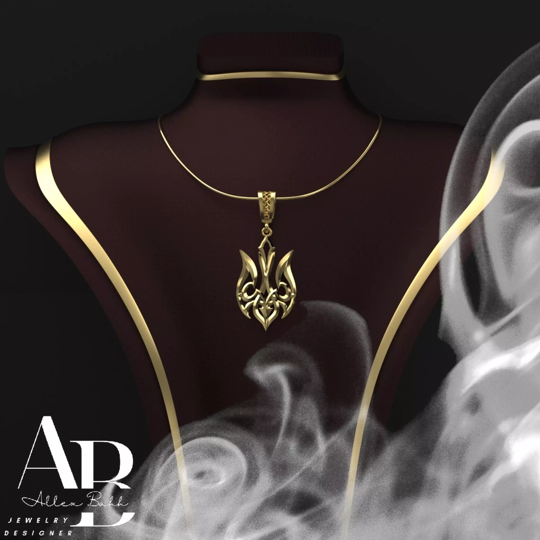 Ukrainian Trident 3D print model_0