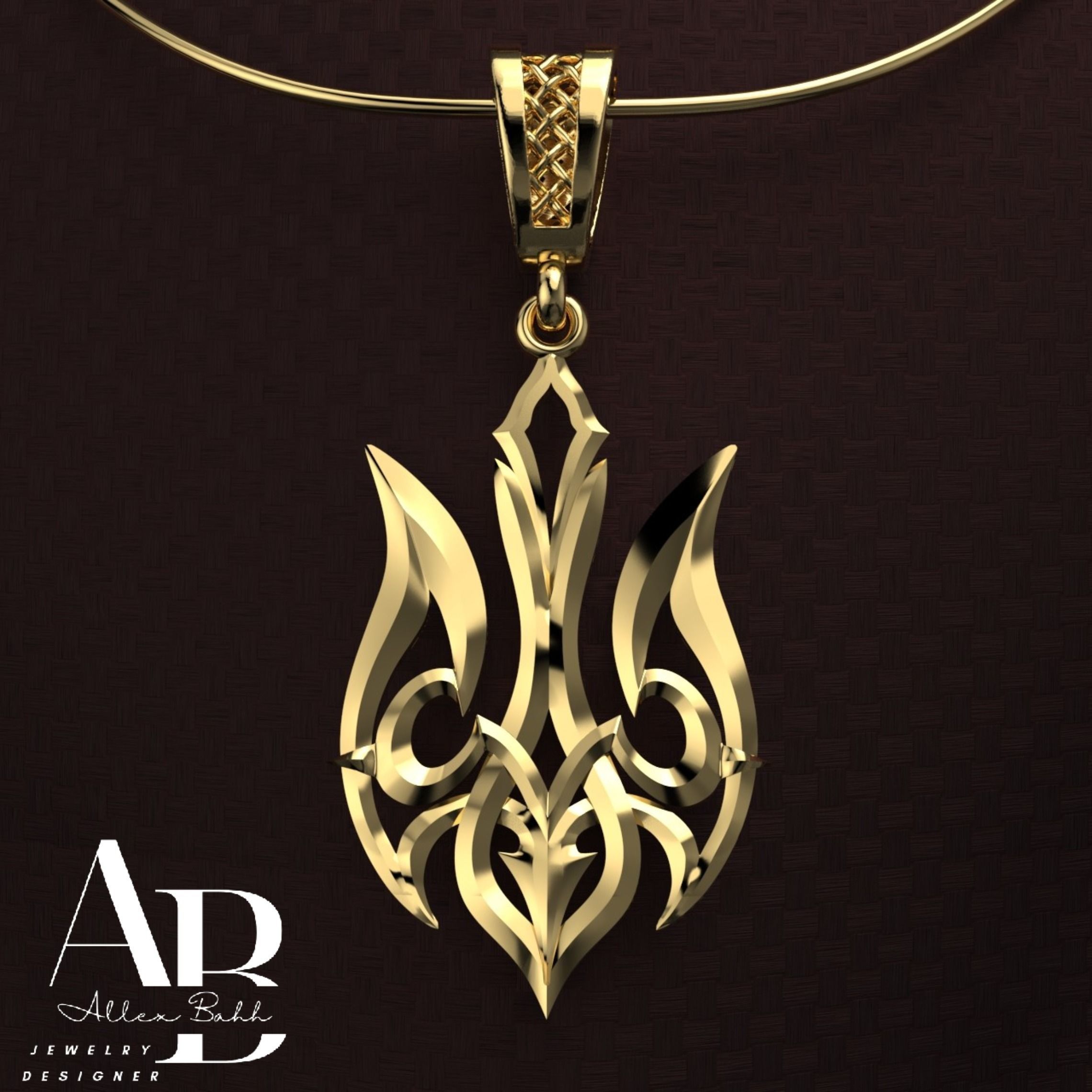 Ukrainian Trident 3D print model_1