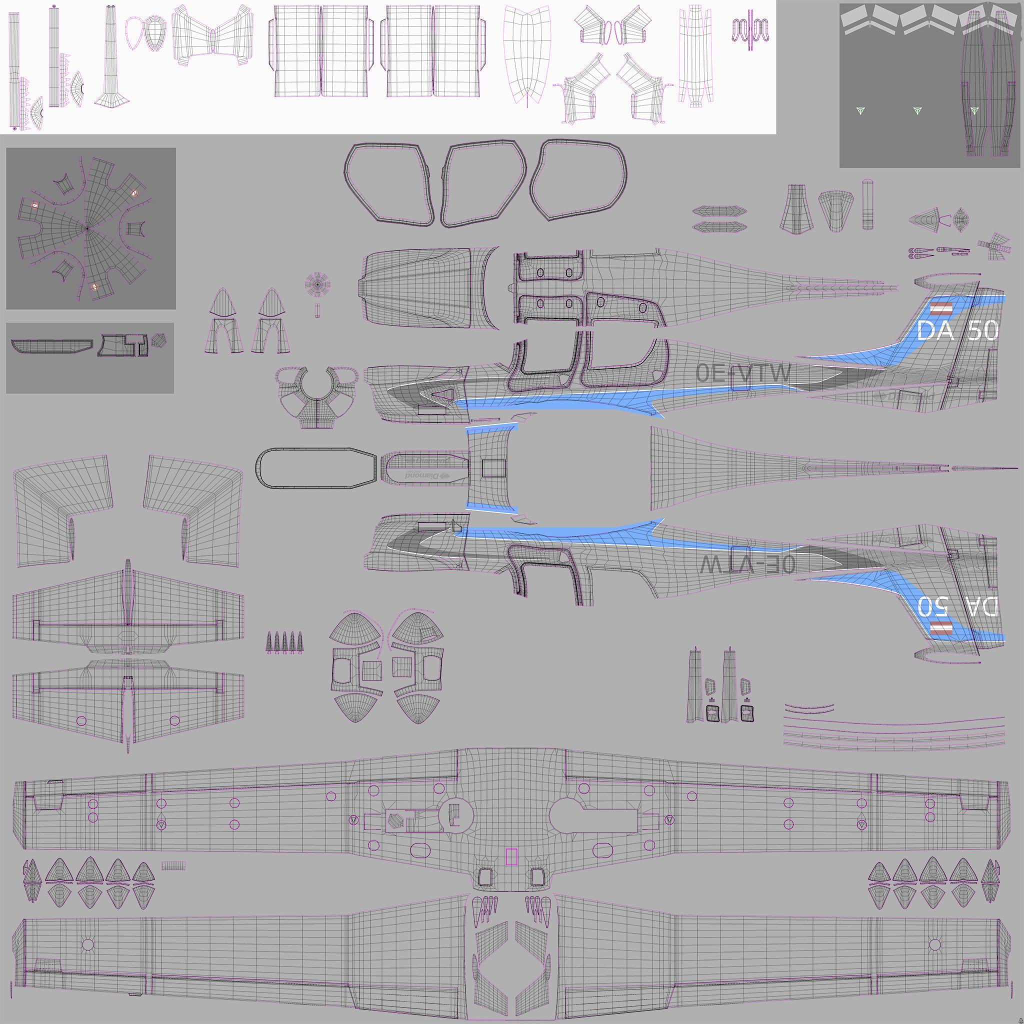 Diamond DA50 RG 3D model_38