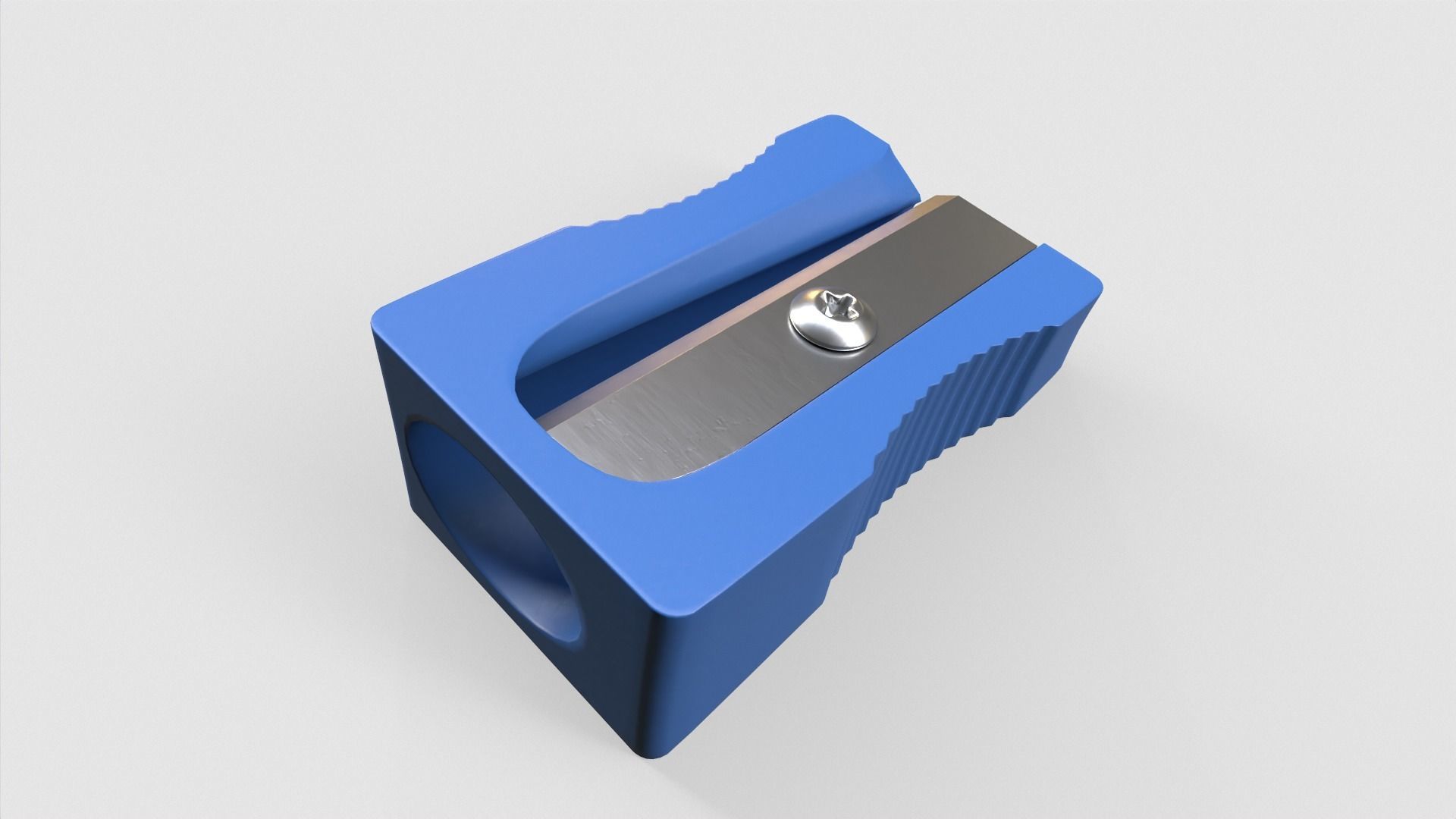 Pencil sharpener Low-poly 3D model_3