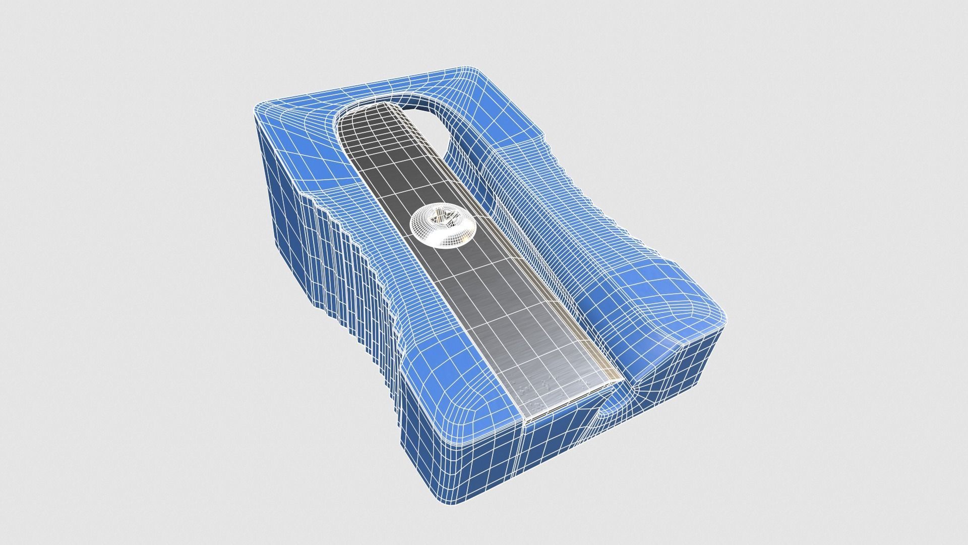 Pencil sharpener Low-poly 3D model_6