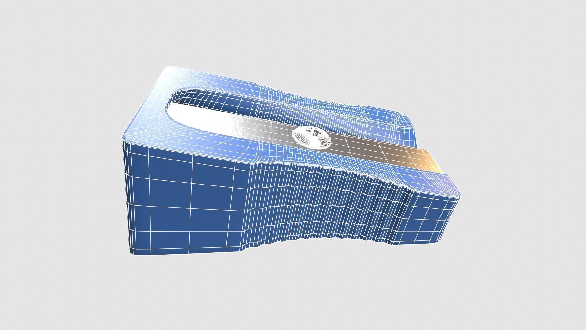 Pencil sharpener Low-poly 3D model_7