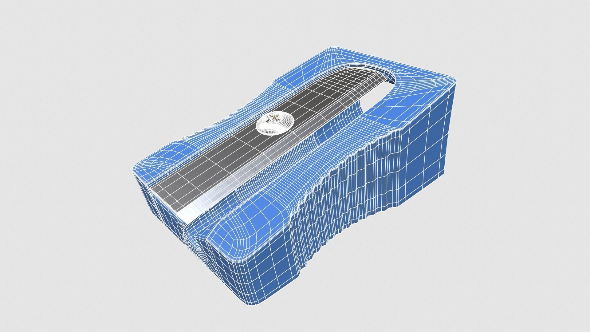 Pencil sharpener Low-poly 3D model_5