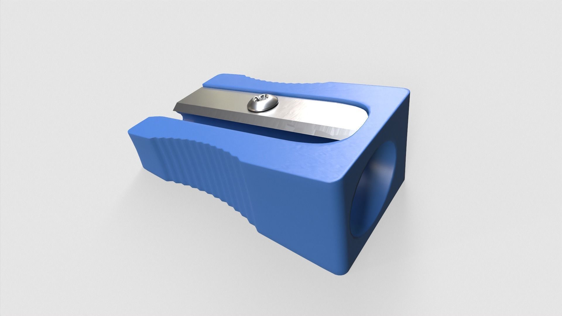 Pencil sharpener Low-poly 3D model_4