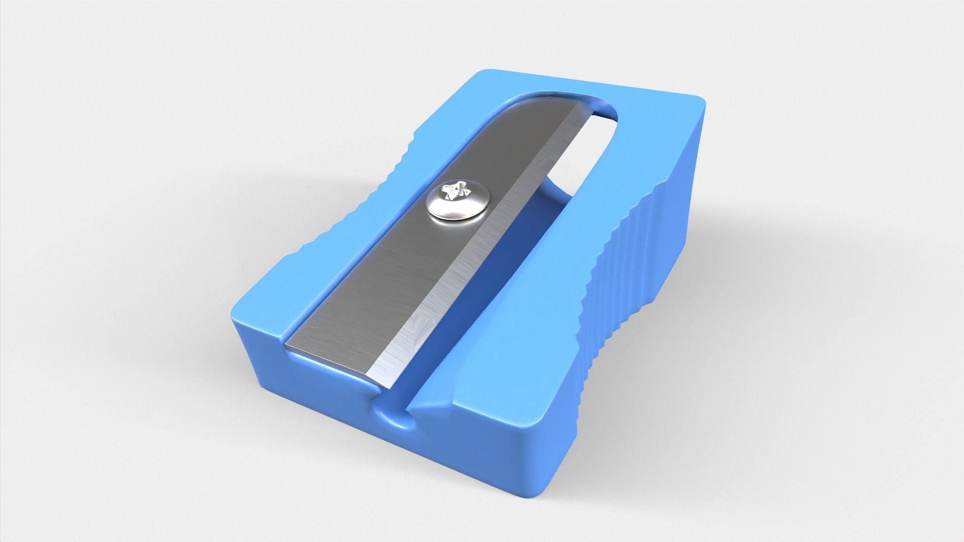 Pencil sharpener Low-poly 3D model_2