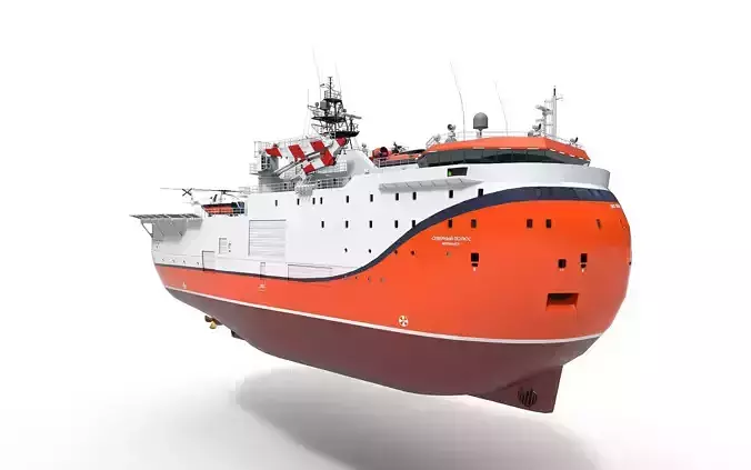 Self-propelled platform North Pole 3D model