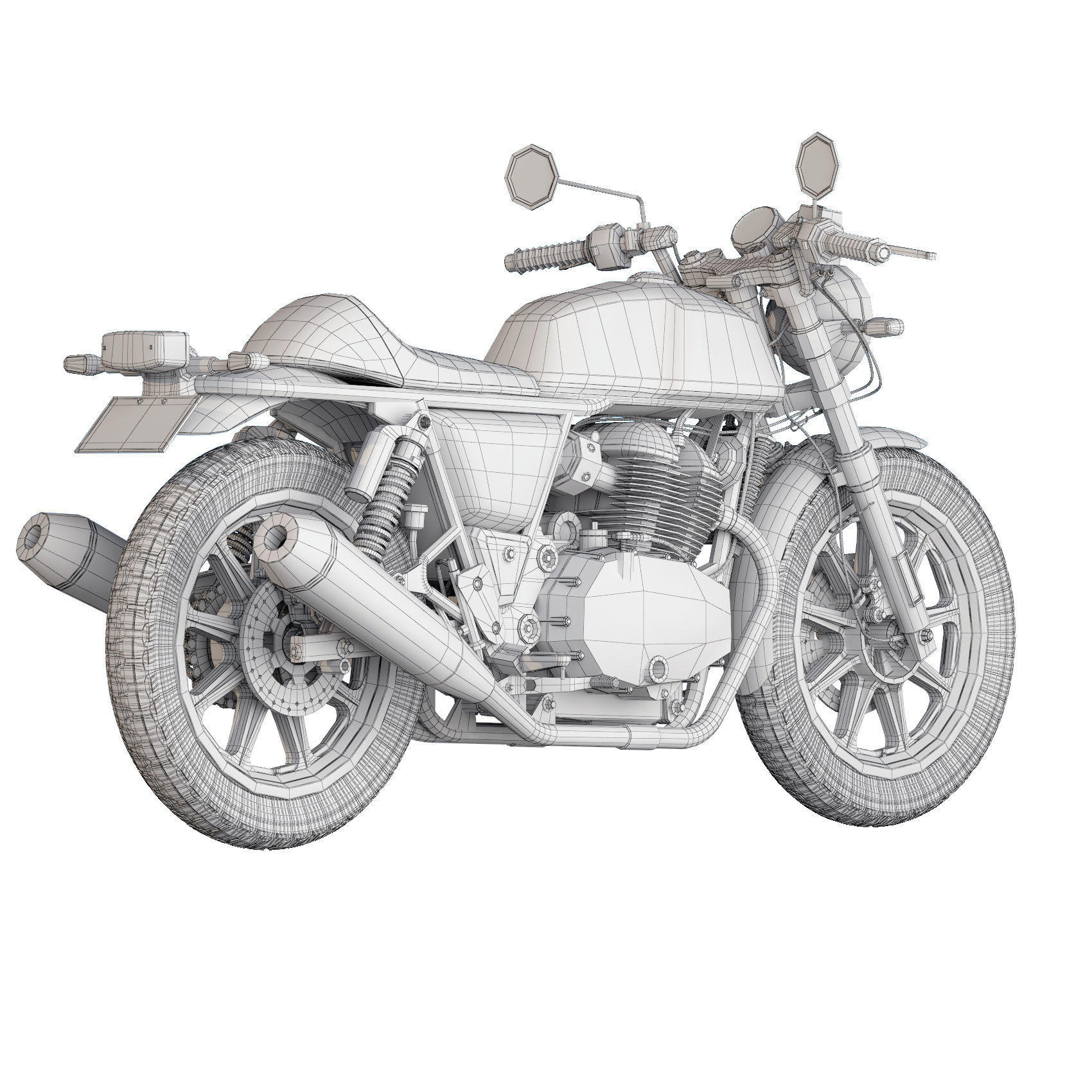 Royal Enfield Continental GT 650 2021 3D model_3