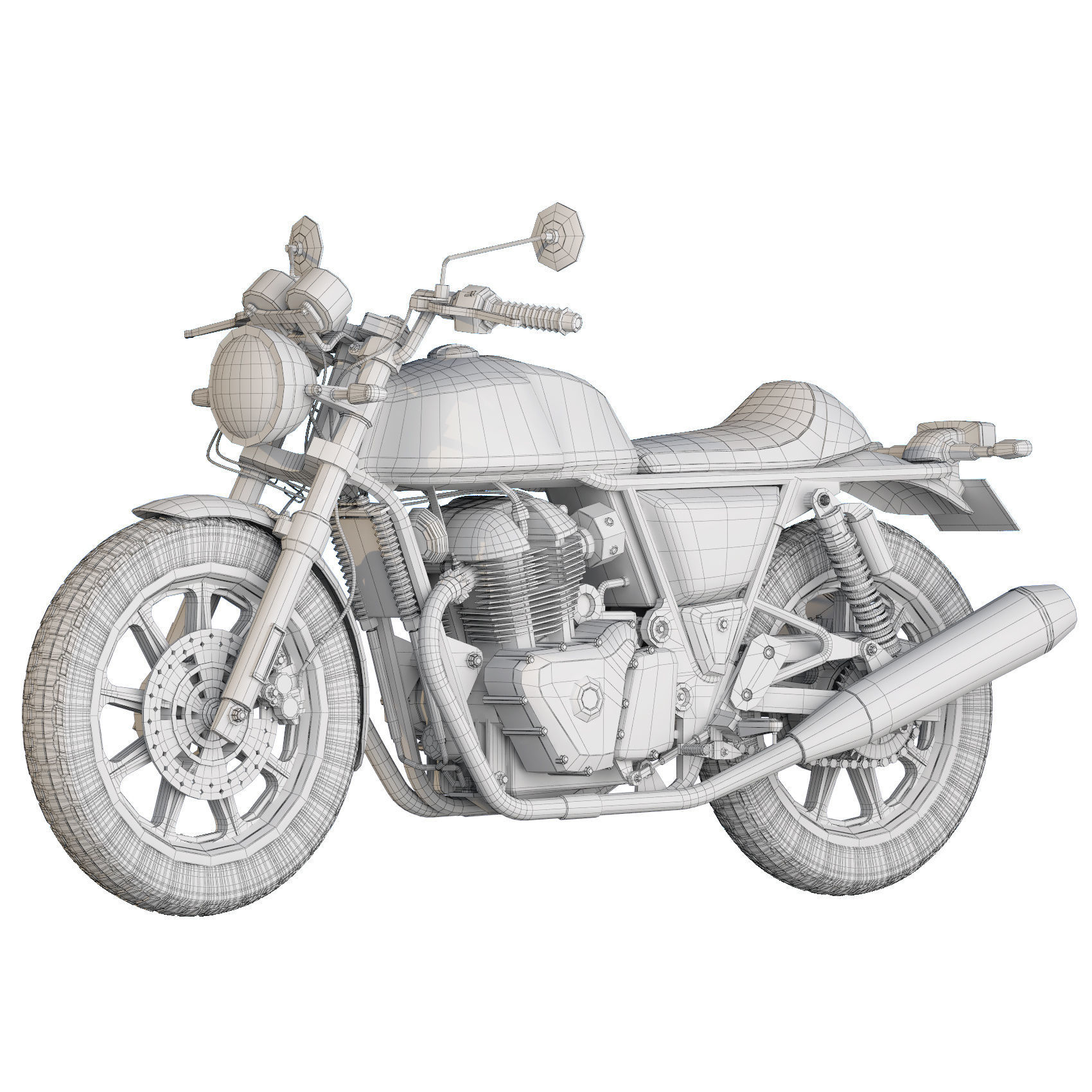 Royal Enfield Continental GT 650 2021 3D model_11