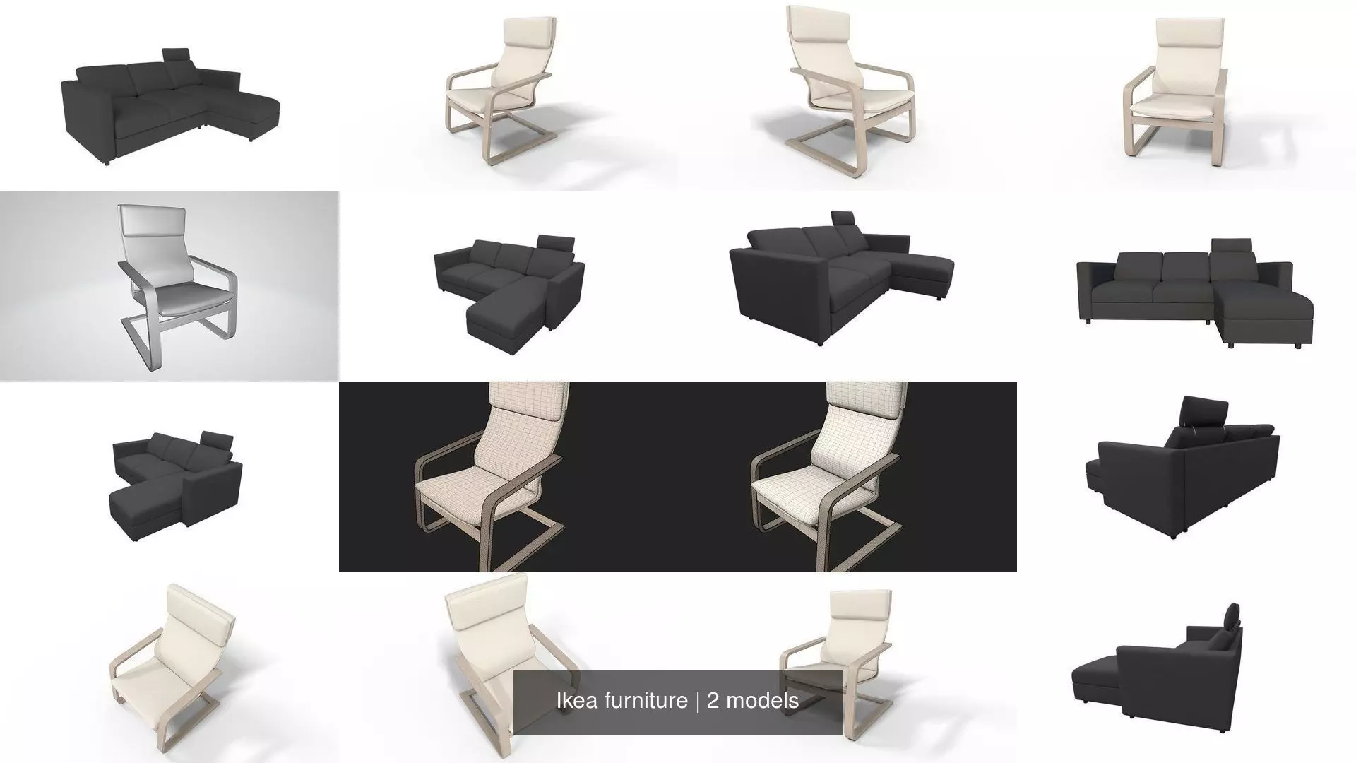 Ikea furniture 3D Model Collection_0
