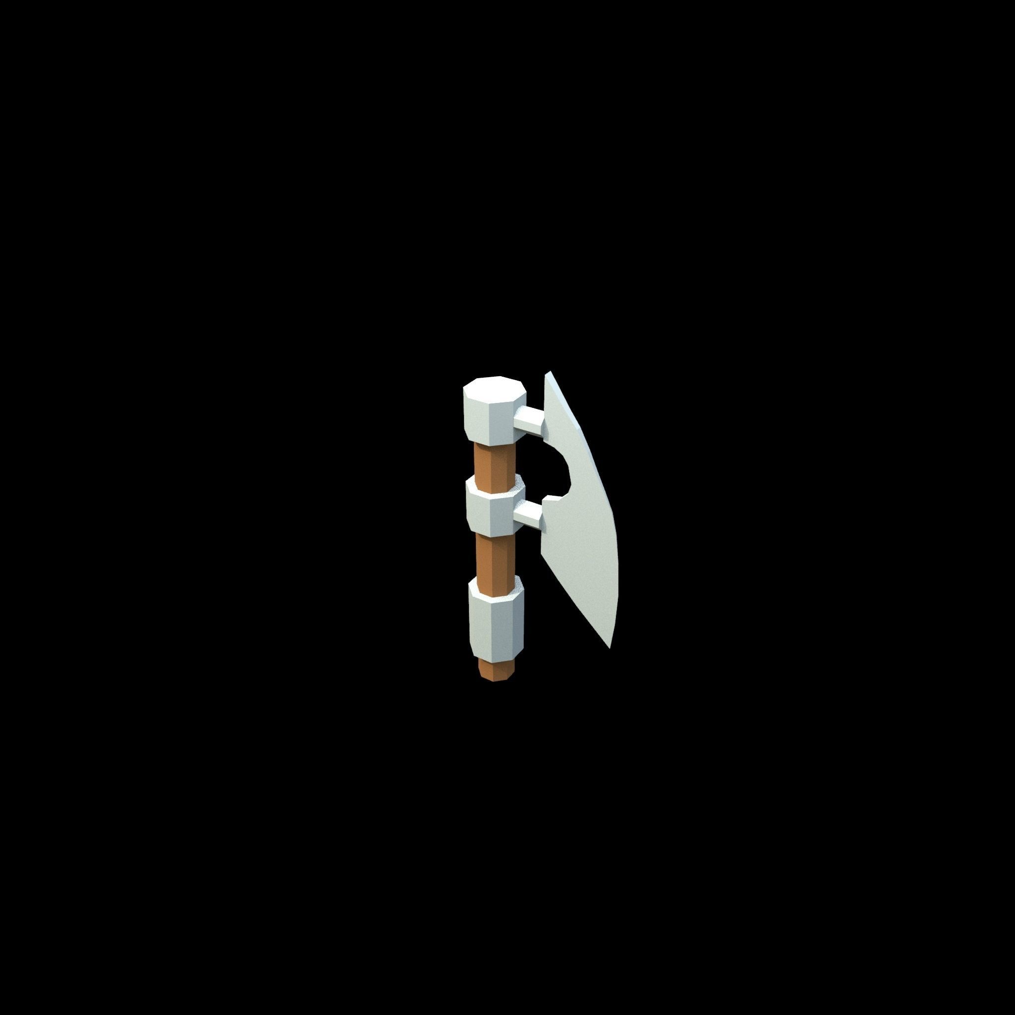 low poly axe pack for games Low-poly 3D model_41