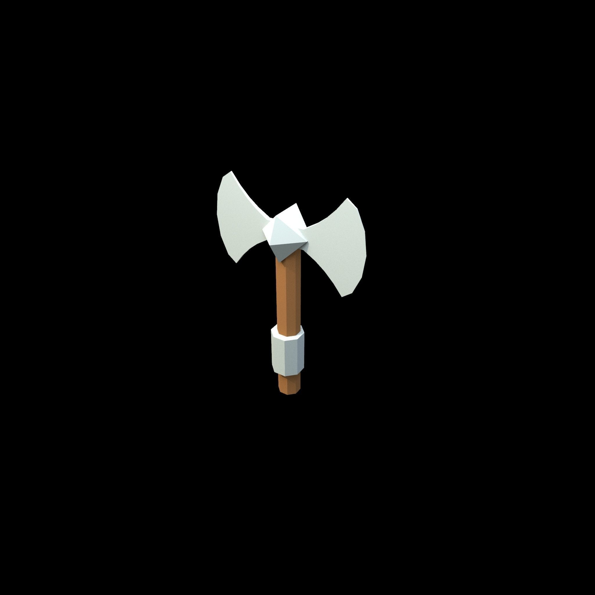 low poly axe pack for games Low-poly 3D model_62