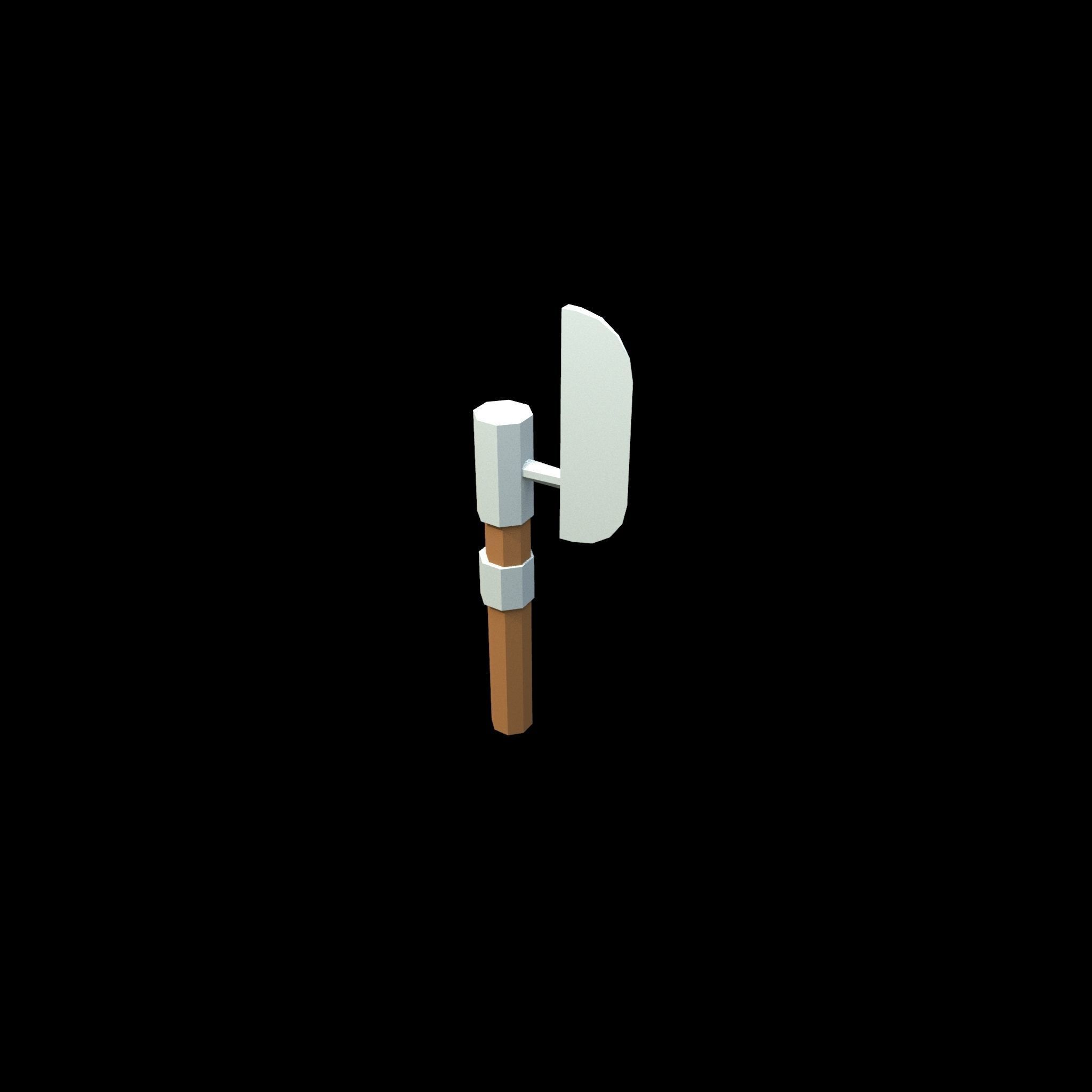 low poly axe pack for games Low-poly 3D model_15