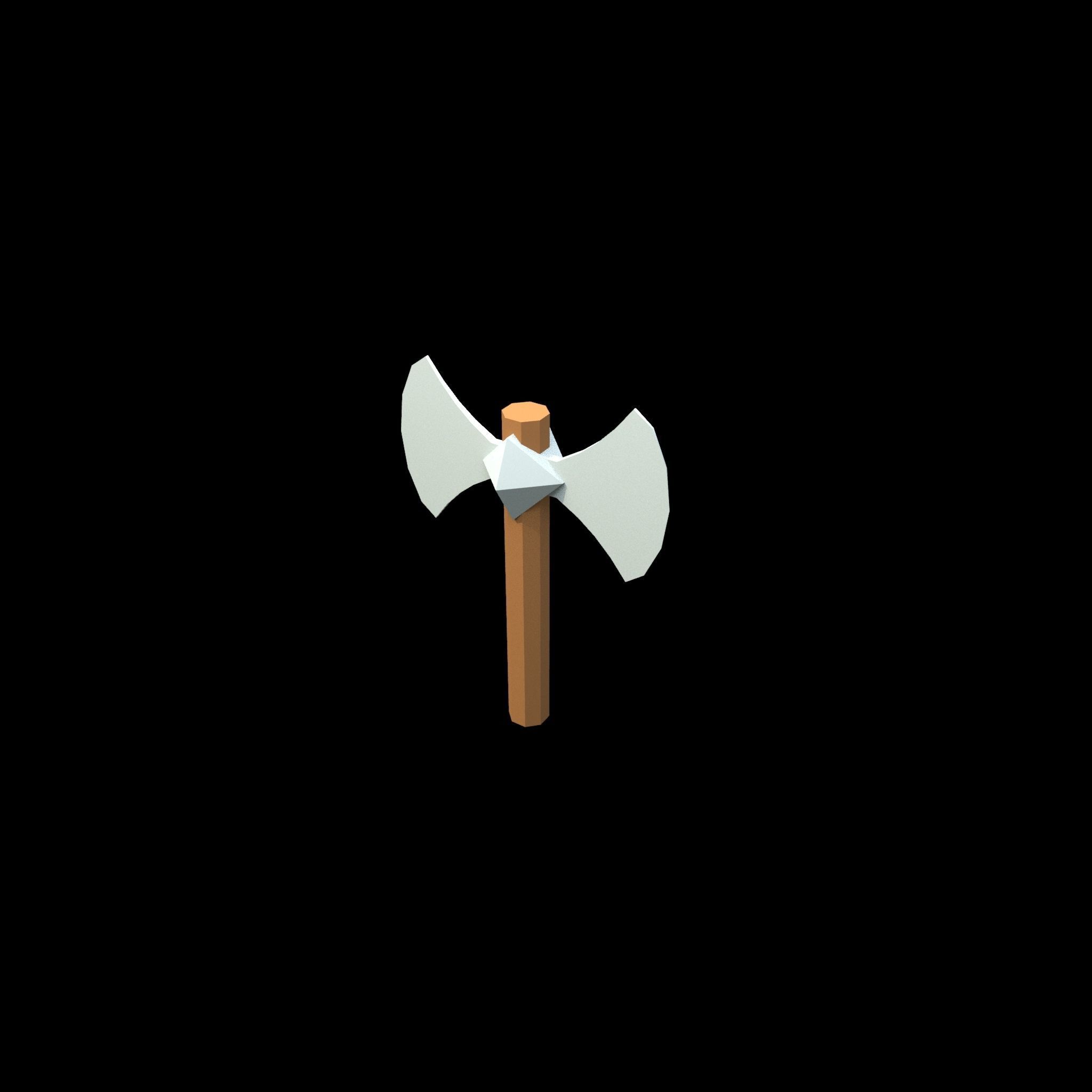 low poly axe pack for games Low-poly 3D model_6