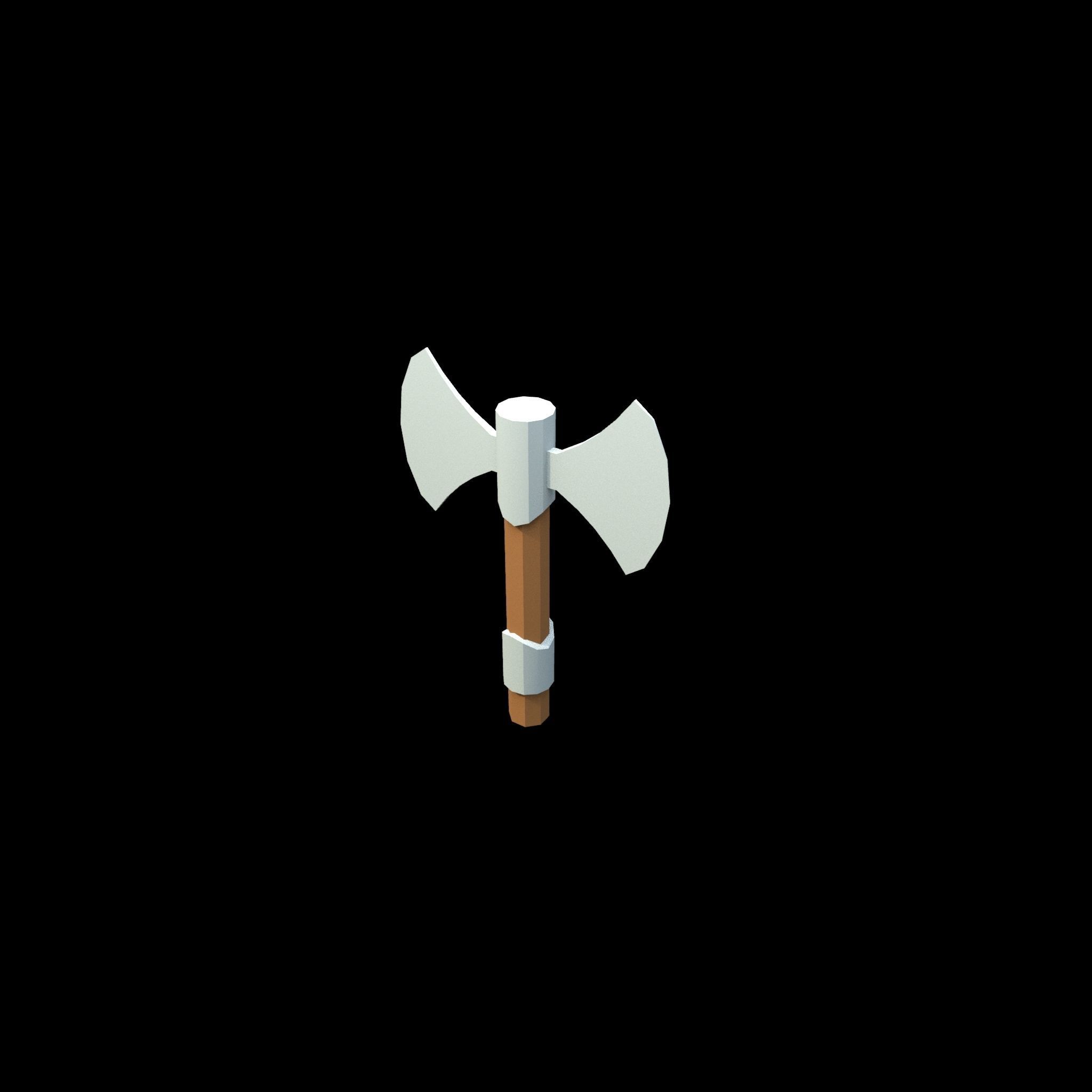 low poly axe pack for games Low-poly 3D model_32