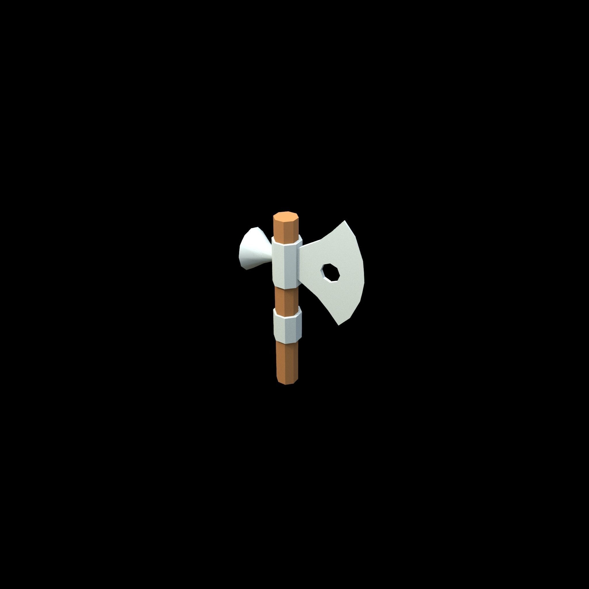 low poly axe pack for games Low-poly 3D model_36