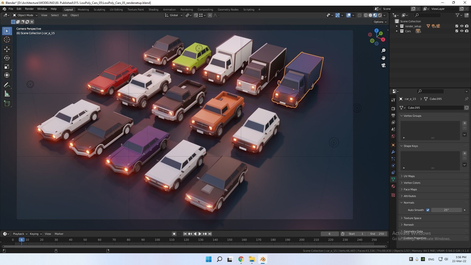low poly cars vol 05 lowpoly Low-poly 3D model_32