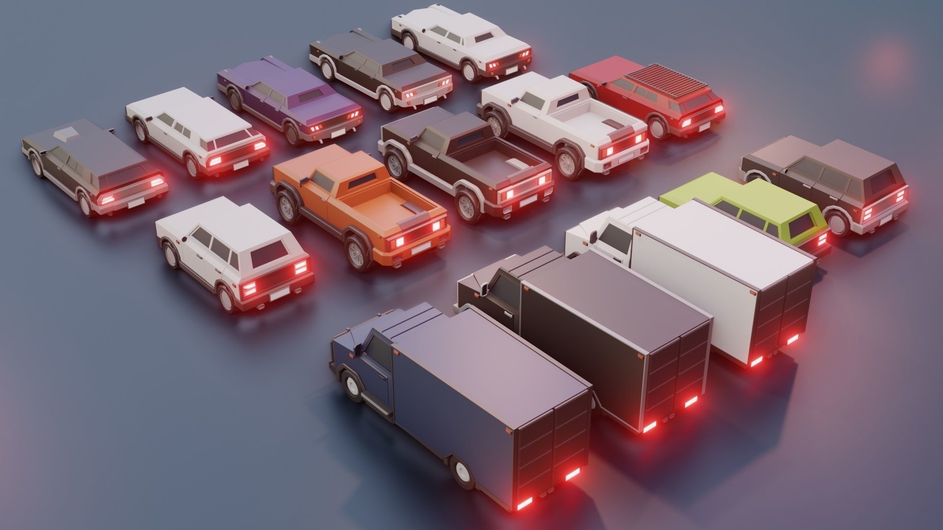 low poly cars vol 05 lowpoly Low-poly 3D model_1