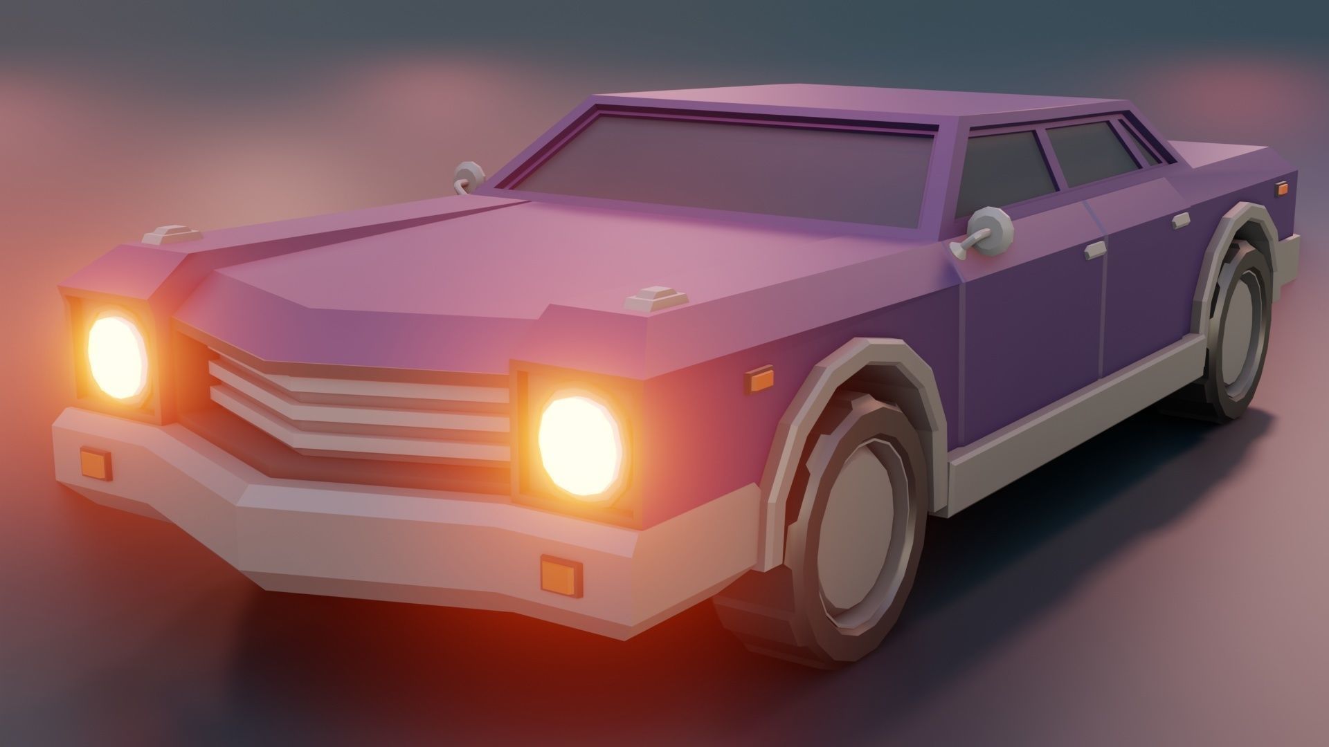 low poly cars vol 05 lowpoly Low-poly 3D model_6