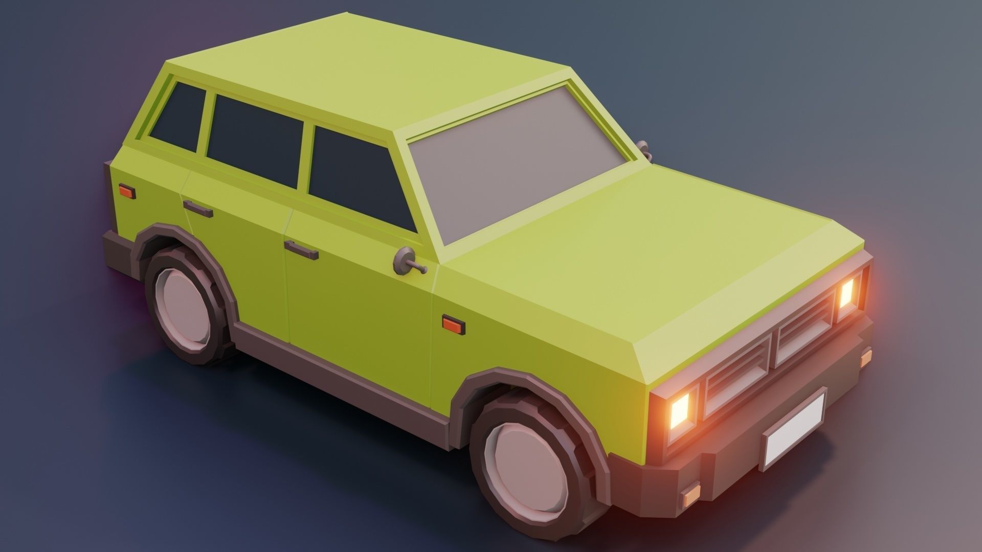 low poly cars vol 05 lowpoly Low-poly 3D model_24