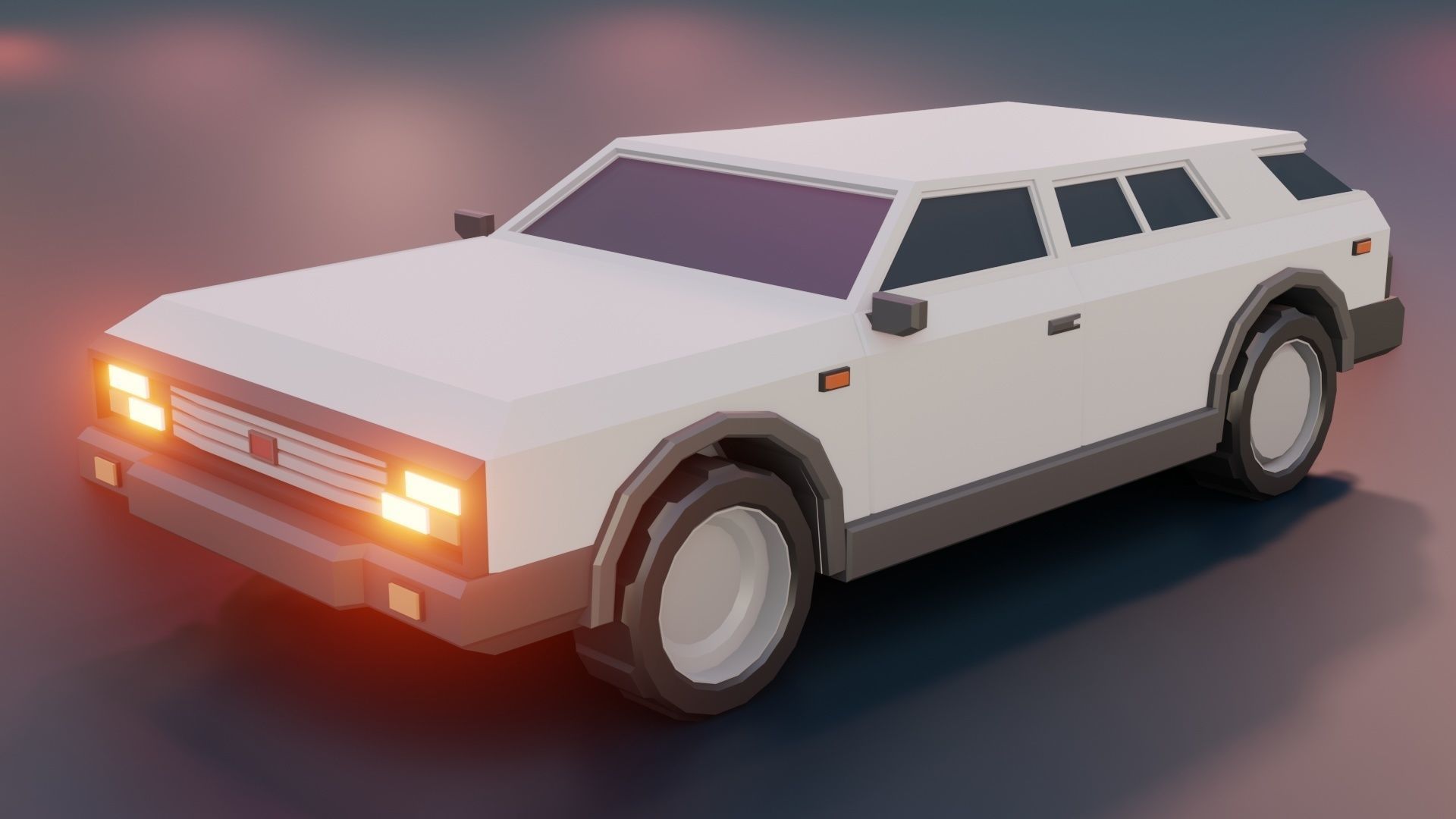 low poly cars vol 05 lowpoly Low-poly 3D model_9