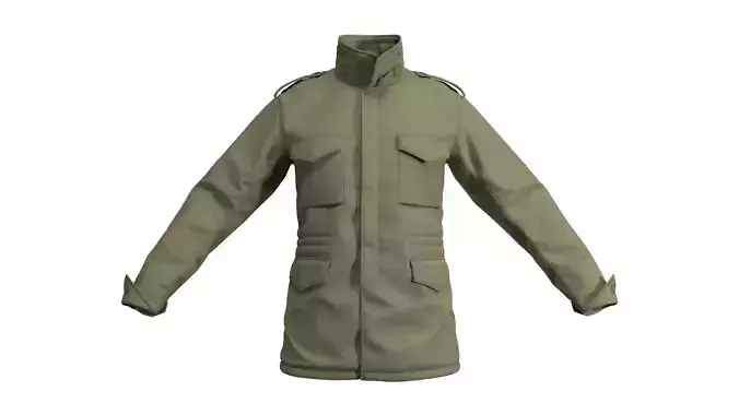 M65 Military Jacket - Marvelous Designer 3D model | CGTrader