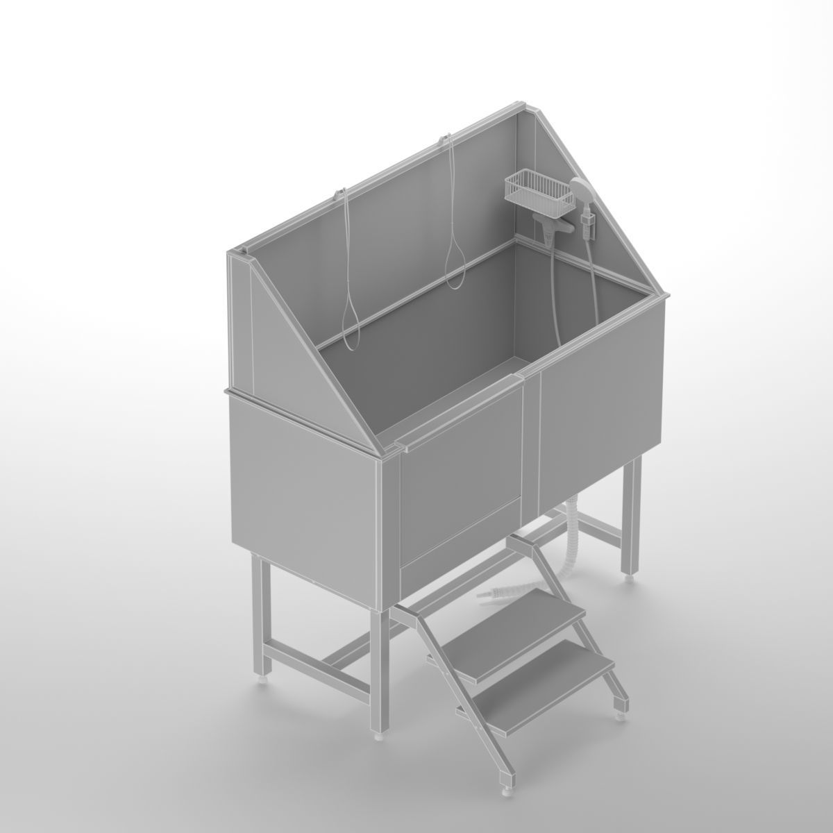 3D Dog Wash Station 3D model_5