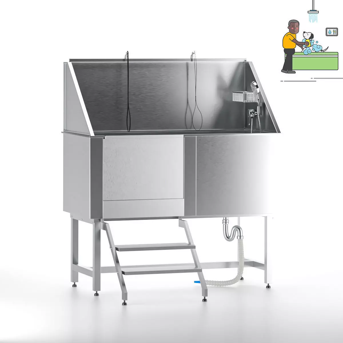 3D Dog Wash Station 3D model_0