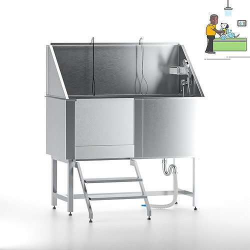 3D Dog Wash Station 3D model