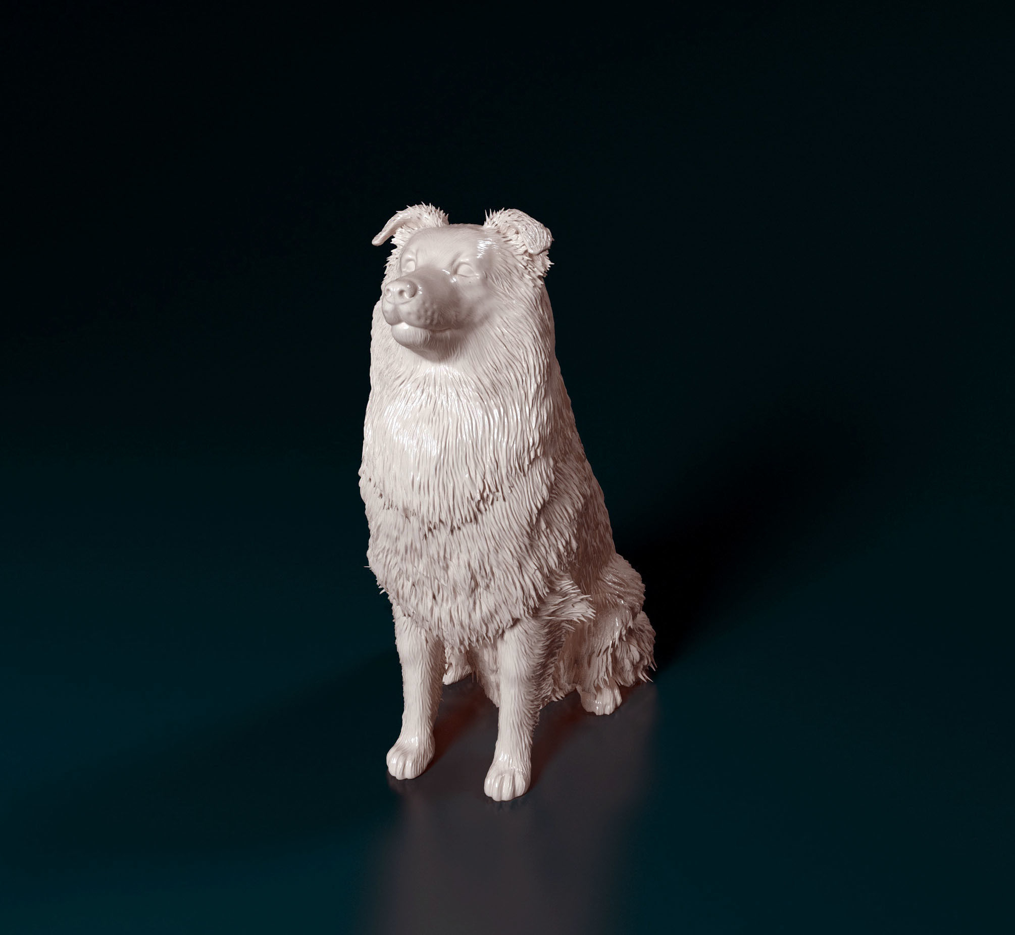 Sheltie dog 3D print model_6