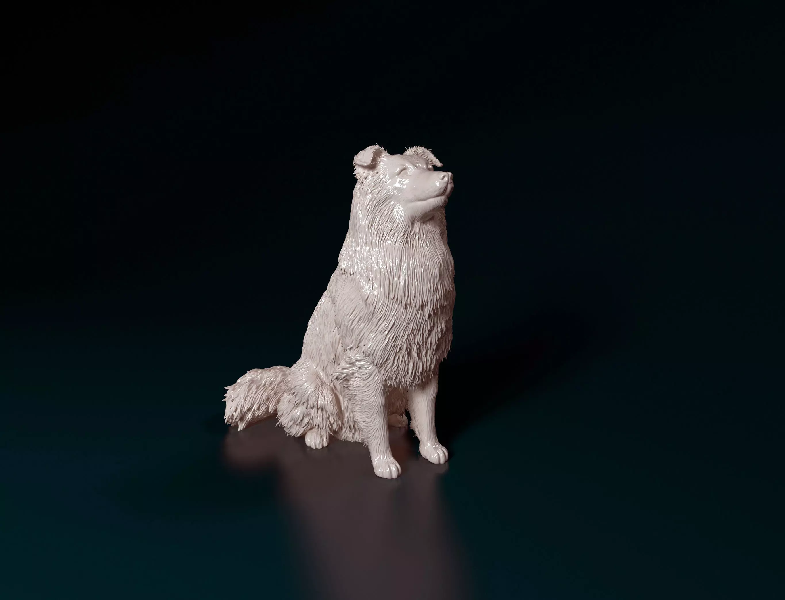 Sheltie dog 3D print model_0