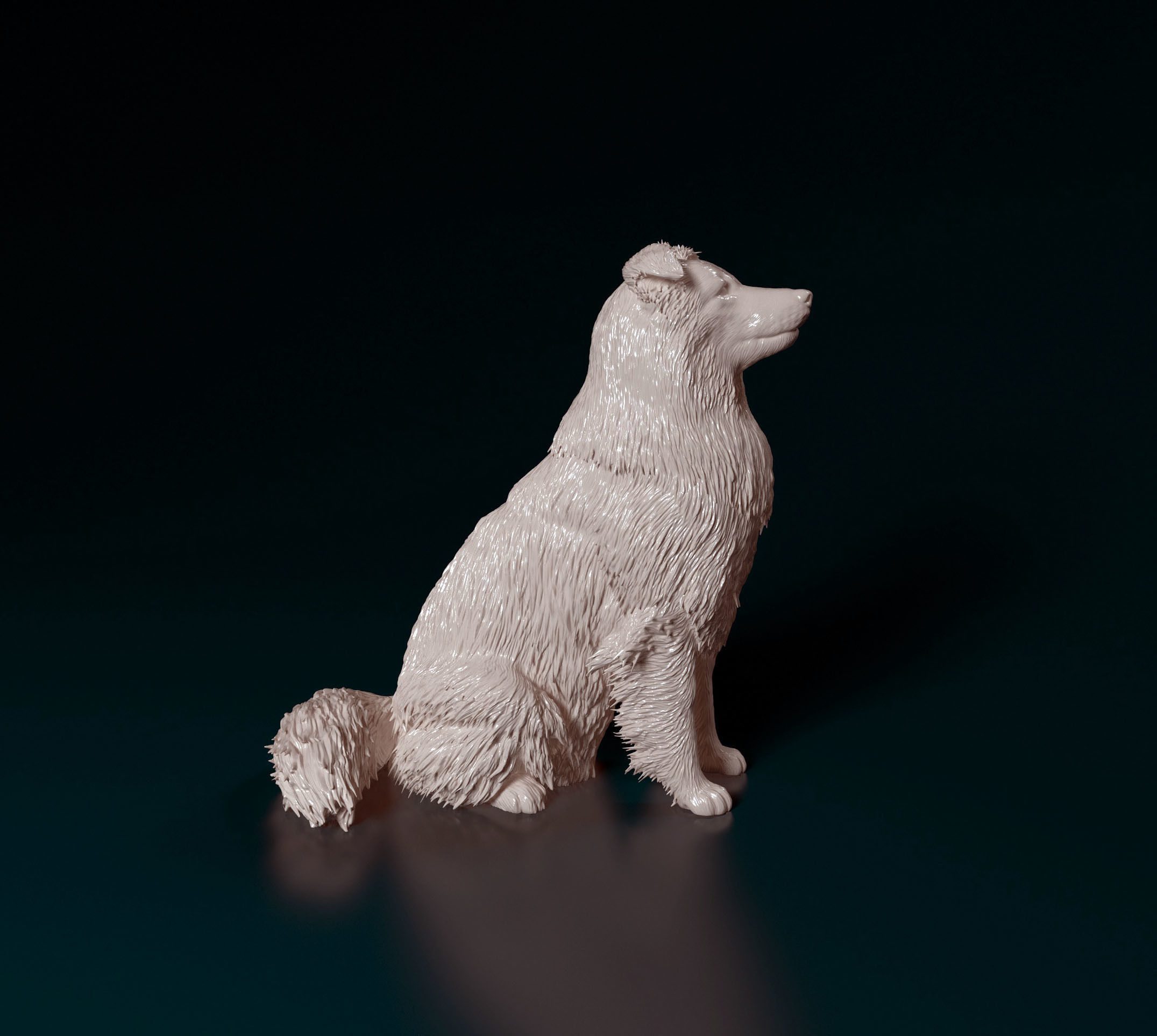 Sheltie dog 3D print model_1