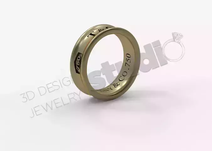 Tiffany company ring band 3d model