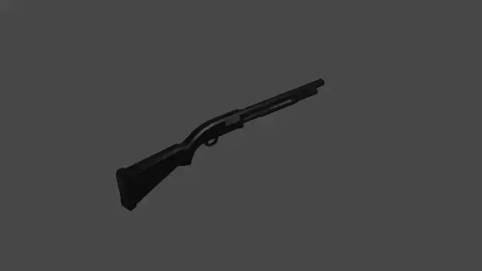 Lowpoly Mossberg 590
