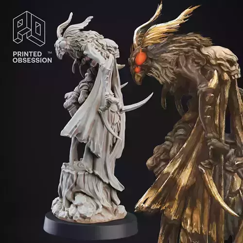 Mothman Cryptid TTRPG 3d printable Miniature 3D print model